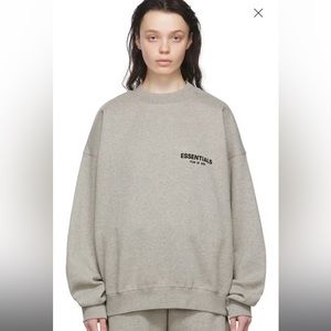 Grey Fear of God crew neck